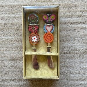 NWT CYPRESS Home by Lori Siebert Spreader Set - 2 Wonderfully Quirky